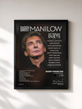 #noir Tableau de l'album My Dream Duets de Barry Manilow, cadre noir, imprimé et encadré en France