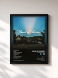 #noir Tableau de l'album Things Are Great de Band of Horses, cadre noir, imprimé et encadré en France