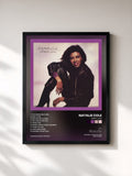 #noir Tableau de l'album Happy Love de Natalie Cole, cadre noir, imprimé et encadré en France