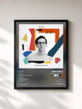 #noir Tableau de l'album Emerging Adulthood de Dan Croll, cadre noir, imprimé et encadré en France