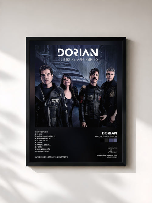 Dorian · Futuros Imposibles — Affiche encadrée
