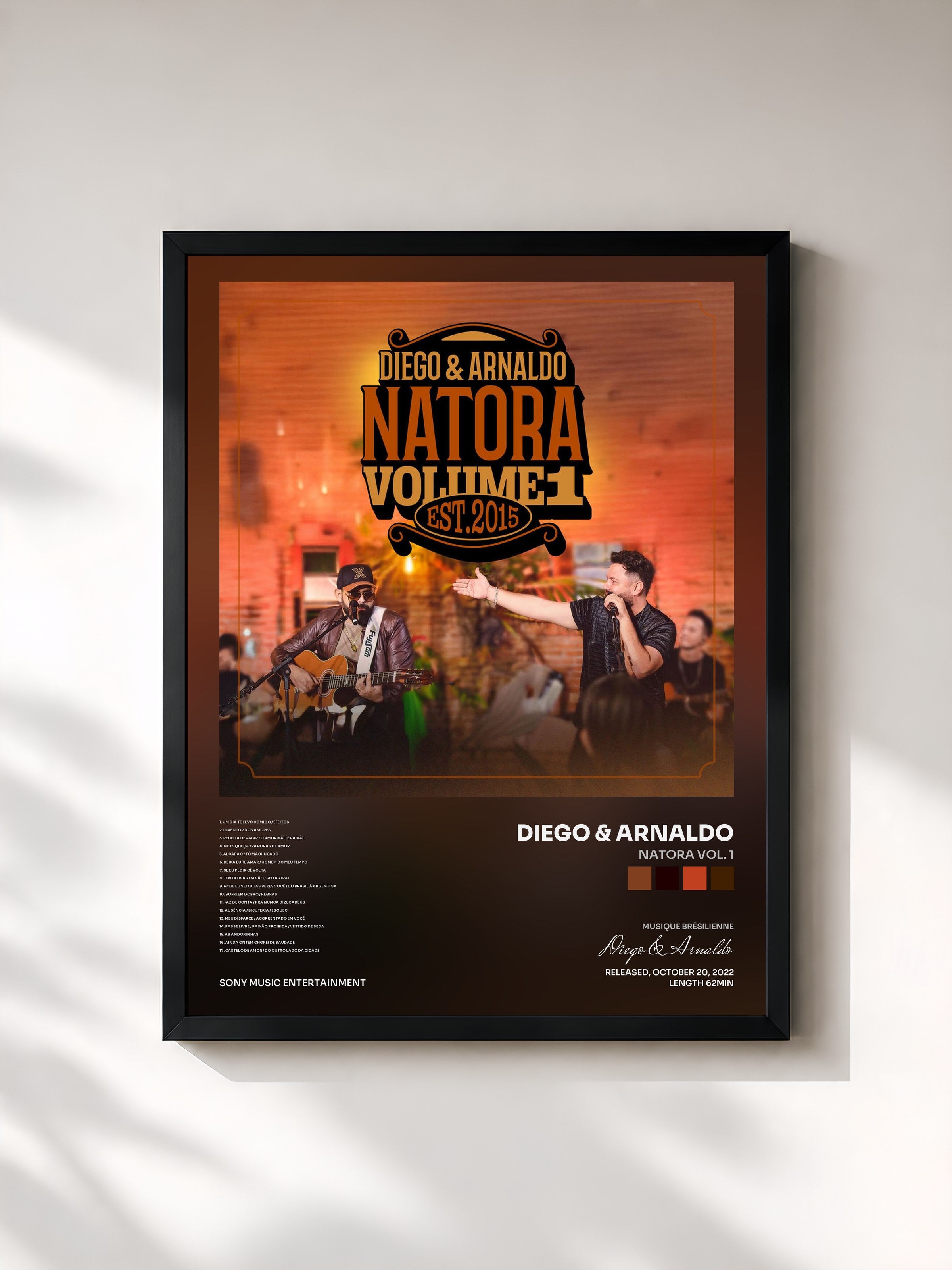 #noir Tableau de l'album NATORA VOL. 1 de Diego & Arnaldo, cadre noir, imprimé et encadré en France