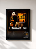 #noir Tableau de l'album Don't Panik Tape de Médine, cadre noir, imprimé et encadré en France