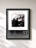 #noir Tableau de l'album Working Class Hero de Luke Kelly, cadre noir, imprimé et encadré en France