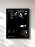 #noir Tableau de l'album Shine On de Jet, cadre noir, imprimé et encadré en France