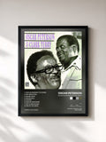 #noir Tableau de l'album Oscar Peterson & Clark Terry de Oscar Peterson, cadre noir, imprimé et encadré en France