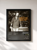 #noir Tableau de l'album My Honky Tonk History de Travis Tritt, cadre noir, imprimé et encadré en France