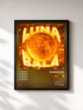 #noir Tableau de l'album LUNA BALA de Yb Wasg'ood, cadre noir, imprimé et encadré en France