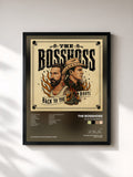 #noir Tableau de l'album Back to the Boots de The BossHoss, cadre noir, imprimé et encadré en France