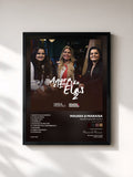 #noir Tableau de l'album Agora É Que São Elas 2 (Ao Vivo | Acústico) de Maiara & Maraisa, cadre noir, imprimé et encadré en France