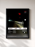 #noir Tableau de l'album Devil for the Fire de Vundabar, cadre noir, imprimé et encadré en France