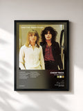 #noir Tableau de l'album Heaven Tonight de Cheap Trick, cadre noir, imprimé et encadré en France