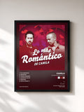 #noir Tableau de l'album Lo Más Romántico de de Camila, cadre noir, imprimé et encadré en France