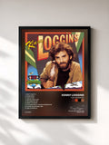 #noir Tableau de l'album High Adventure de Kenny Loggins, cadre noir, imprimé et encadré en France