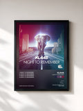 #noir Tableau de l'album Night to Remember de Klaas, cadre noir, imprimé et encadré en France