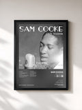 #noir Tableau de l'album Only Sixteen de Sam Cooke, cadre noir, imprimé et encadré en France