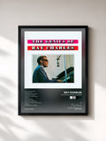 #noir Tableau de l'album The Genius Of Ray Charles de Ray Charles, cadre noir, imprimé et encadré en France