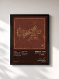 #noir Tableau de l'album The Family Tree: The Roots de Radical Face, cadre noir, imprimé et encadré en France