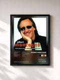#noir Tableau de l'album Goldmusic de Gilbert Montagné, cadre noir, imprimé et encadré en France
