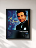 #noir Tableau de l'album Meine Lieder de Peter Alexander, cadre noir, imprimé et encadré en France