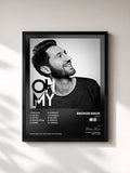#noir Tableau de l'album Oh My de Broken Back, cadre noir, imprimé et encadré en France