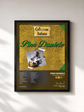 #noir Tableau de l'album Collezione Italiana de Pino Daniele, cadre noir, imprimé et encadré en France