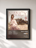 #noir Tableau de l'album Nancy 9 (Hassa Beek) de Nancy Ajram, cadre noir, imprimé et encadré en France
