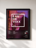 #noir Tableau de l'album EAU DE VIXX de VIXX, cadre noir, imprimé et encadré en France