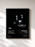 #noir Tableau de l'album Cornerstone de Nico & Vinz, cadre noir, imprimé et encadré en France