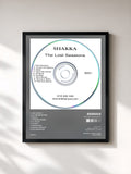 #noir Tableau de l'album The Lost Sessions de SHAKKA, cadre noir, imprimé et encadré en France
