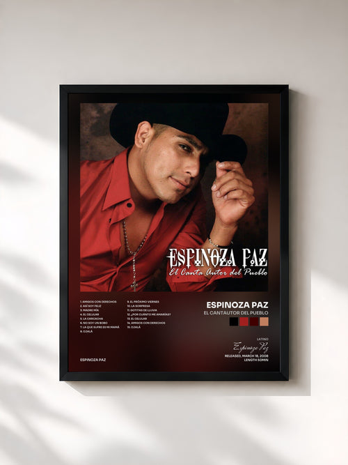 Espinoza Paz · El Cantautor del Pueblo — Affiche encadrée