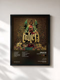 #noir Tableau de l'album Residente o Visitante de Calle 13, cadre noir, imprimé et encadré en France