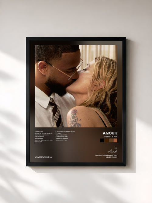 Anouk · Deena & Jim — Affiche encadrée