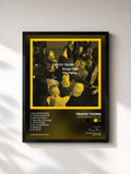 #noir Tableau de l'album Songs from the Falling de Tracey Thorn, cadre noir, imprimé et encadré en France