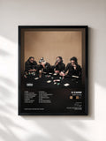 #noir Tableau de l'album RARE Sound de K Camp, cadre noir, imprimé et encadré en France