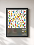 #noir Tableau de l'album The Warning (20th Anniversary Edition) de Hot Chip, cadre noir, imprimé et encadré en France