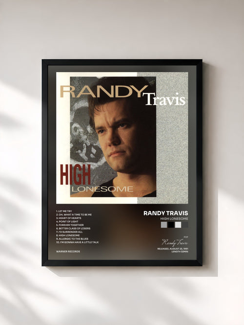 Randy Travis · High Lonesome — Affiche encadrée