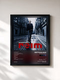 #noir Tableau de l'album Unverwundbar de Matthias Reim, cadre noir, imprimé et encadré en France