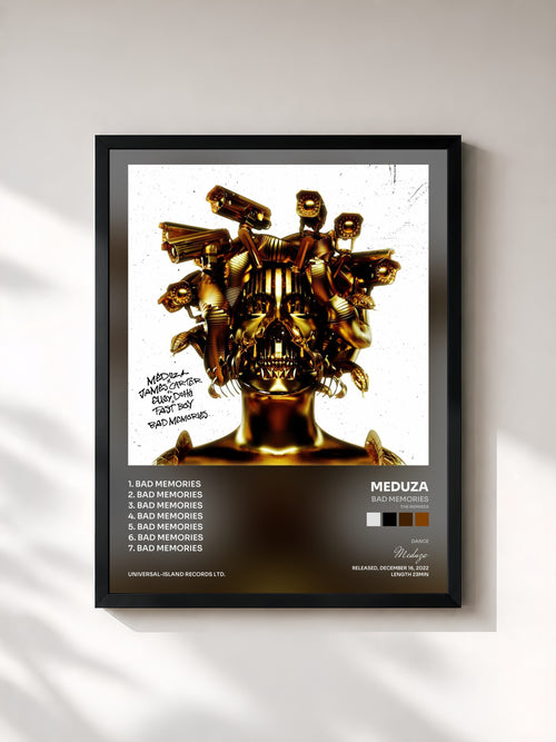 Meduza · Bad Memories (The Remixes) — Affiche encadrée
