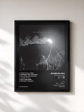 #noir Tableau de l'album Enough Thunder de James Blake, cadre noir, imprimé et encadré en France