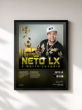 #noir Tableau de l'album É Muita Luxúria de Neto LX, cadre noir, imprimé et encadré en France
