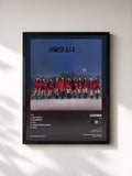 #noir Tableau de l'album [#] de LOONA, cadre noir, imprimé et encadré en France