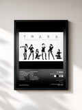 #noir Tableau de l'album Absolute First Album de T-ara, cadre noir, imprimé et encadré en France