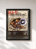 #noir Tableau de l'album Que Corra La Voz de Ska-P, cadre noir, imprimé et encadré en France