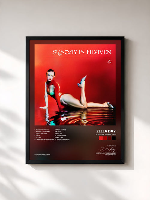 Zella Day · Sunday In Heaven — Affiche encadrée