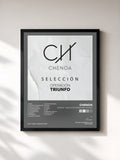 #noir Tableau de l'album Chenoa - Selección Operación Triunfo de Chenoa, cadre noir, imprimé et encadré en France