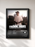 #noir Tableau de l'album Midwestgangstaboxframecadillacmuzik de Freddie Gibbs, cadre noir, imprimé et encadré en France