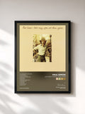 #noir Tableau de l'album Still Crazy After All These Years de Paul Simon, cadre noir, imprimé et encadré en France