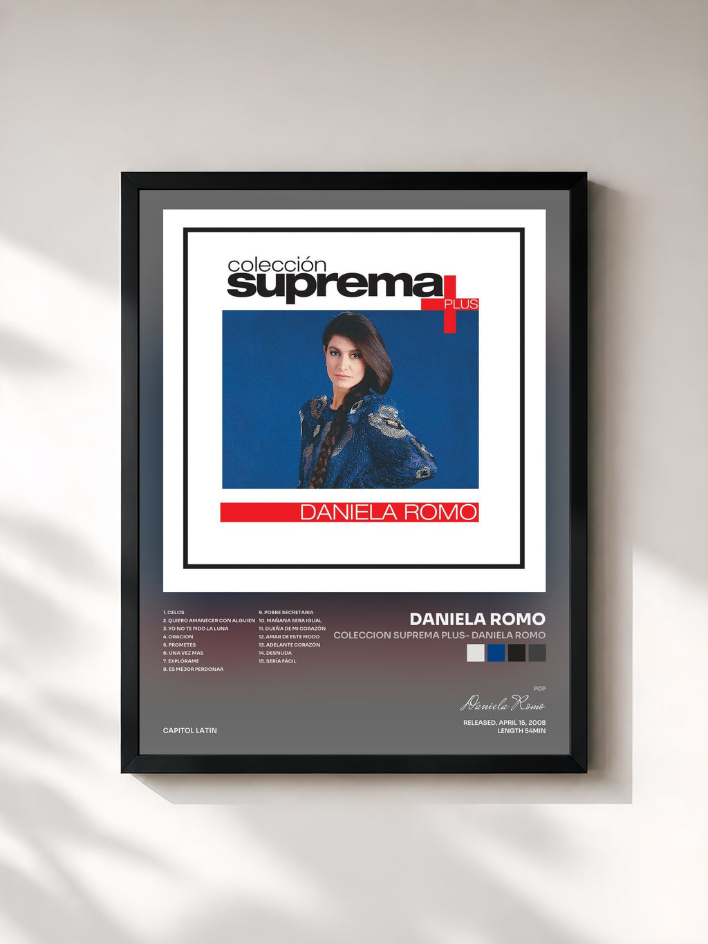 #noir Tableau de l'album Coleccion Suprema Plus- Daniela Romo de Daniela Romo, cadre noir, imprimé et encadré en France