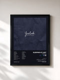 #noir Tableau de l'album Yearbook de Sleeping At Last, cadre noir, imprimé et encadré en France